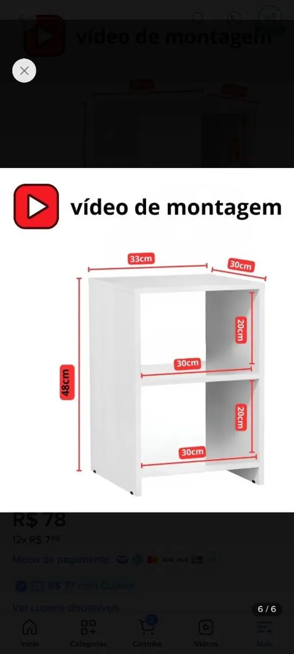 CRIADO MUDO NOVINHO  - Foto 4
