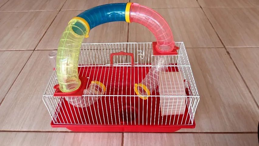 Gaiolinha Hamster + Serragem