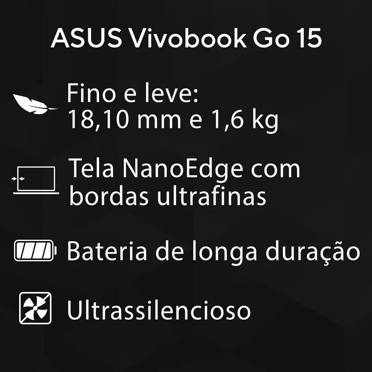 Notebook ASUS Novo e Barato !tela 15.6 com Windows e pacote Office. - Foto 6