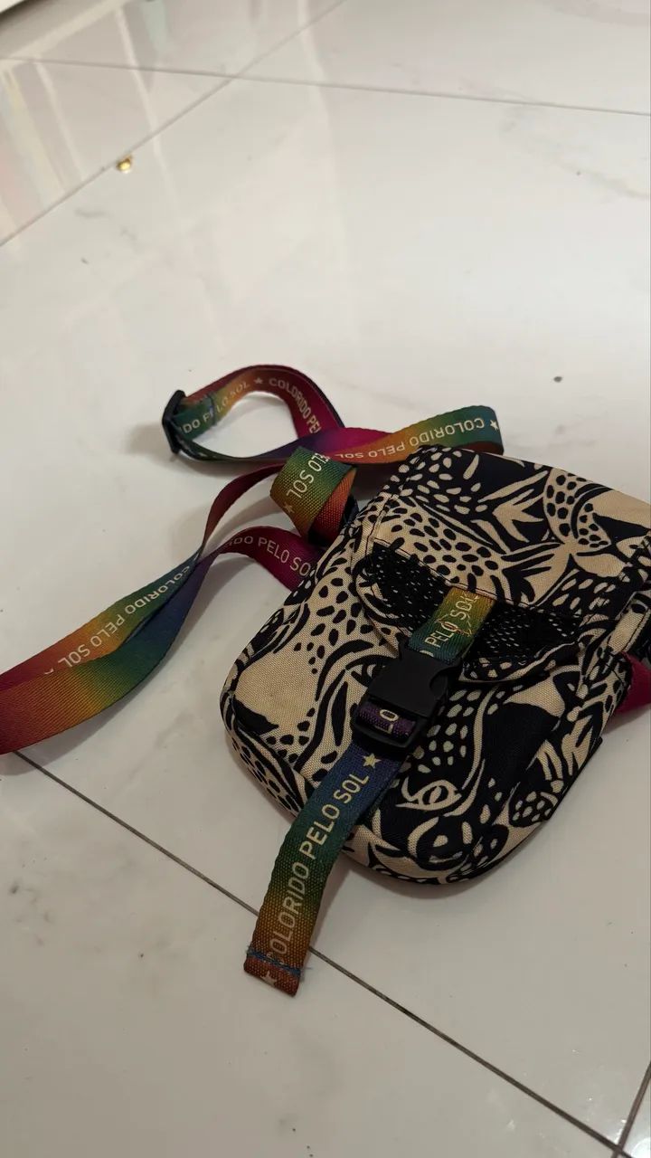 Bolsa bag farm Preta e branca 