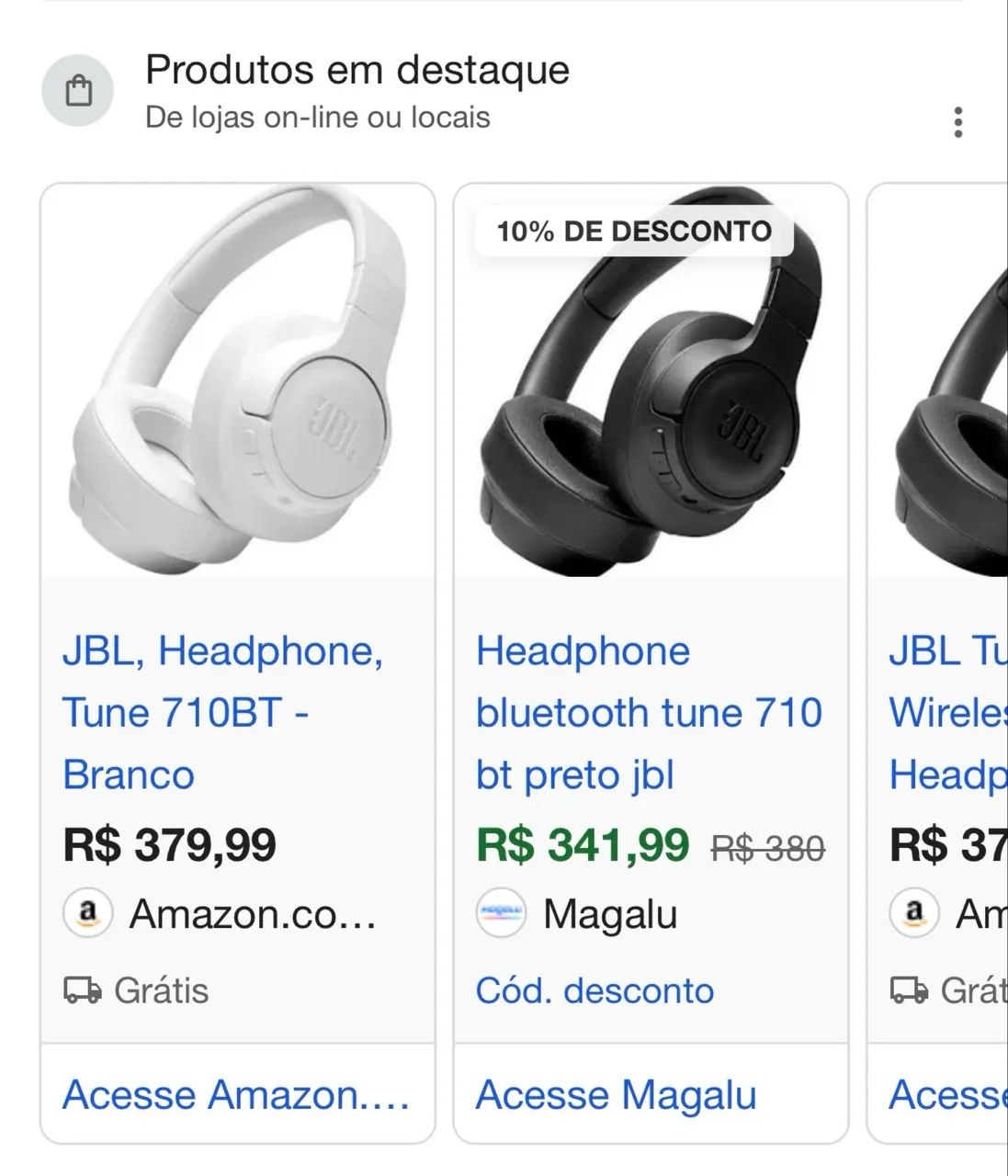 Fone JBL tune 710bt  - Foto 5