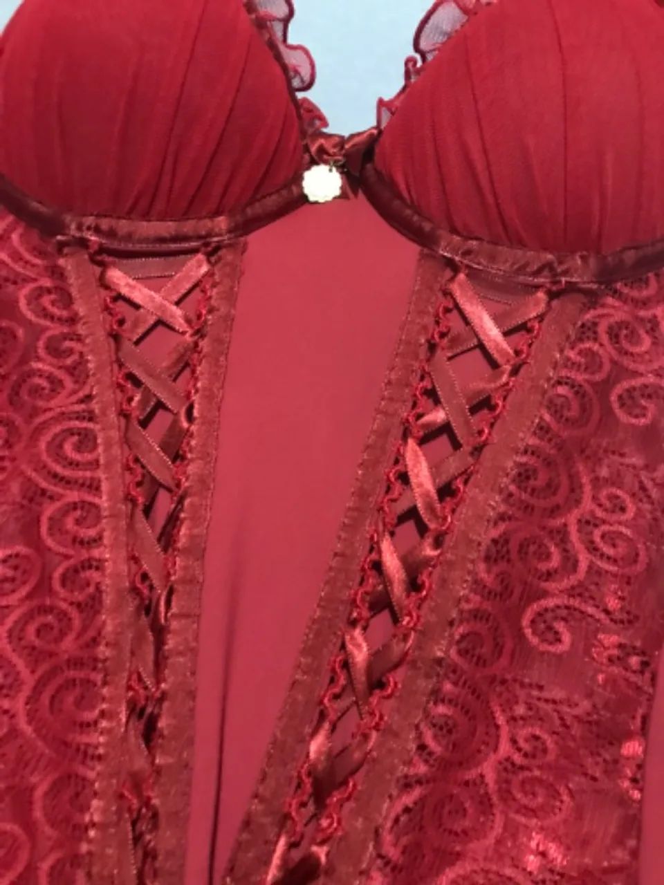 Lingerie Corselet de Renda 