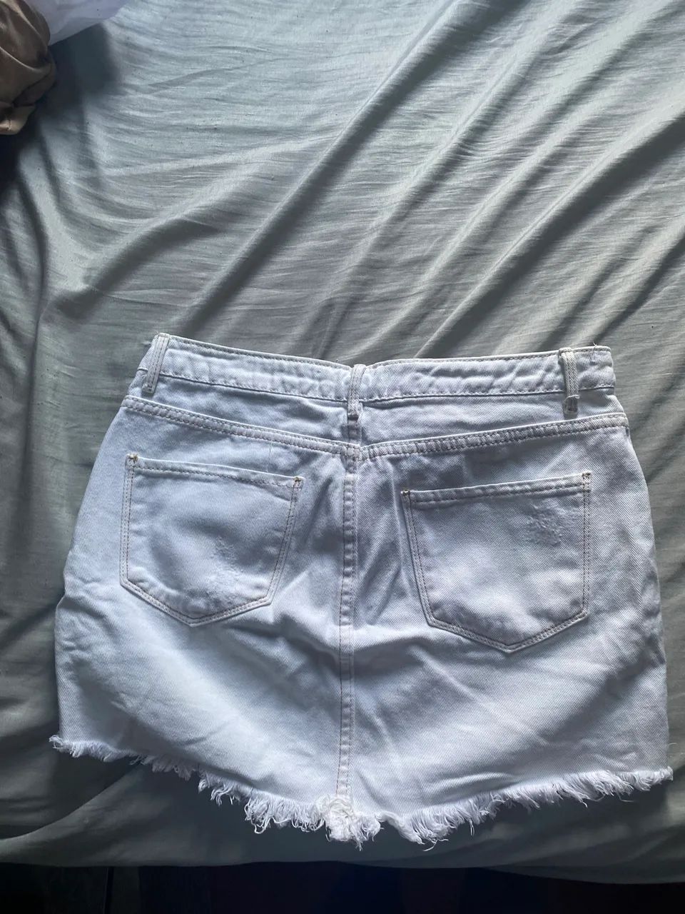 Saia Jeans Branca - Foto 2