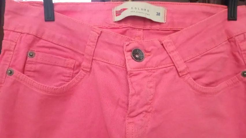 Usada Calça Pool Colors Rosa tam 38 - Foto 3