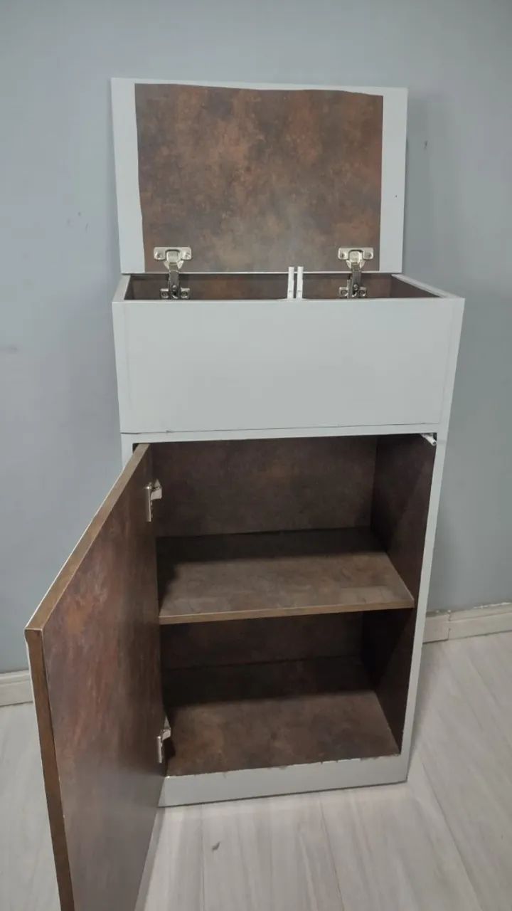 Armário Organizador / Multiuso Compacto com Compartimento Superior - Foto 5