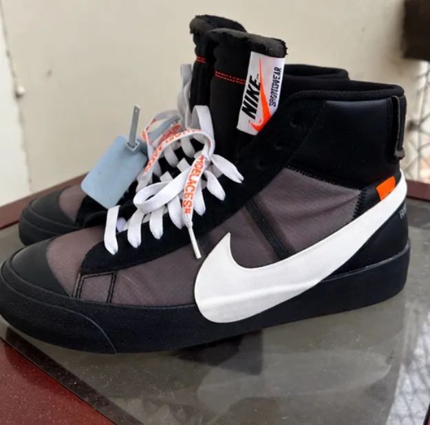 nike off white blazer mid preto - Foto 2