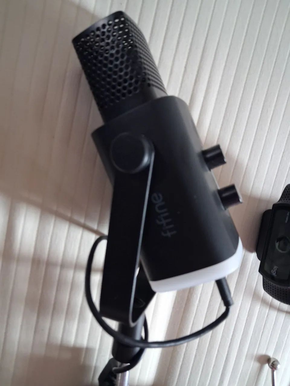 Câmera logiitec +Microfone fifine m8 - Foto 2