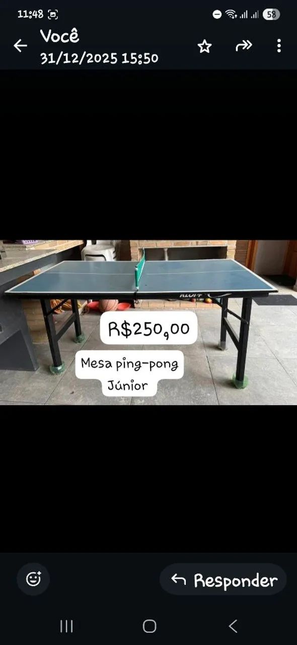 Venda de mesa de ping pong Junior  - Foto 2