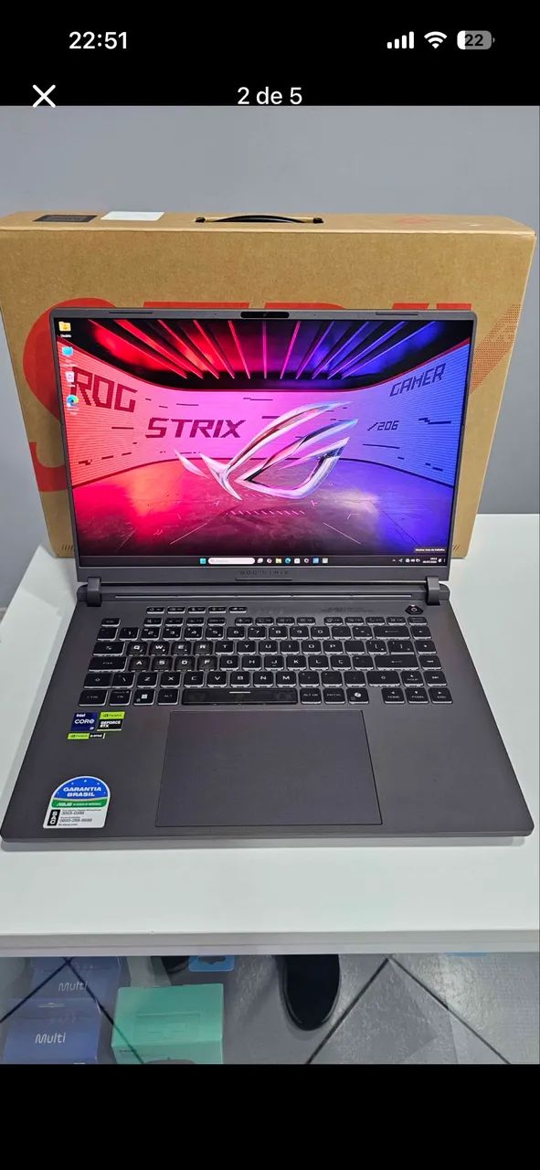 Notebook gamer Asus rog strix g16 Rtx 5060 8gb de vram