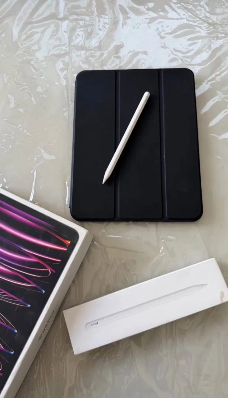 iPad Pro 11- M2 256GB + Apple Pencil 2 + Capa e Caixa - Foto 2
