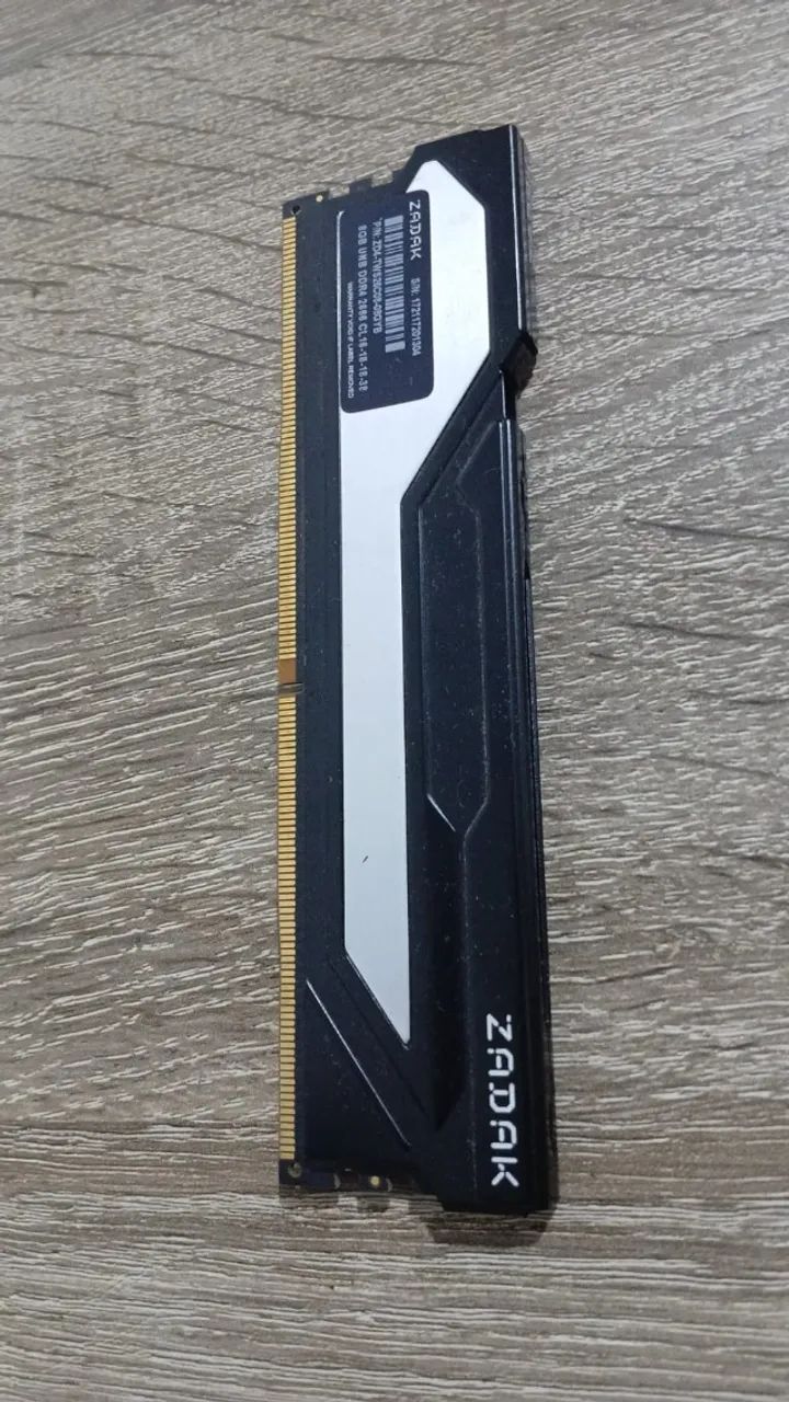 Memória DDR4 Zadak Twist, Black, 8GB, 2666MHz - Memória RAM