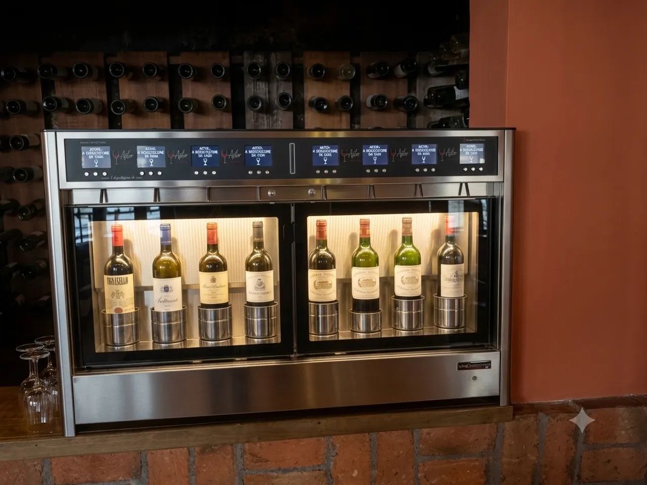 Dispenser Vinho 8 garrafas wine emotion - Foto 2