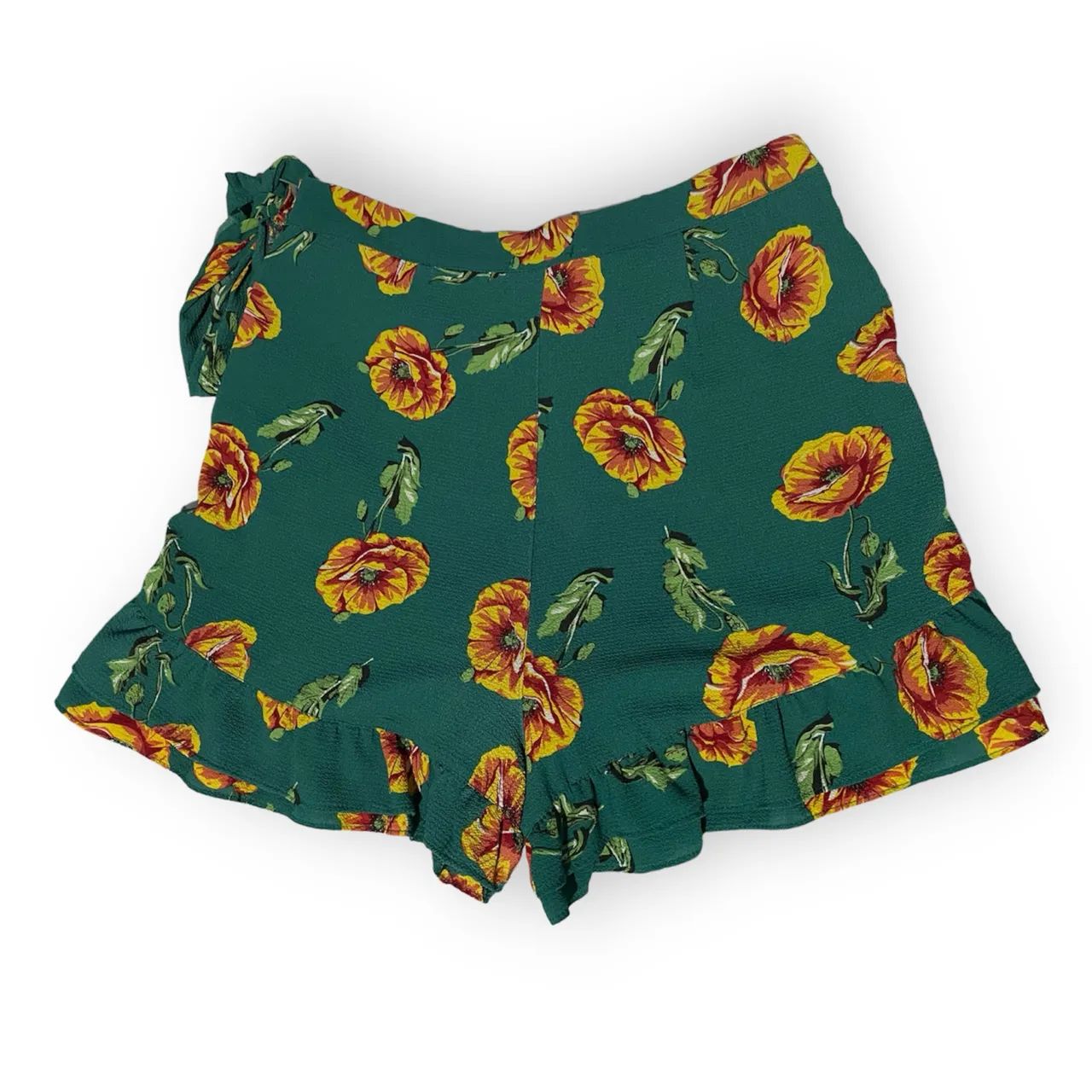 Short/saia verde floral feminino  - Foto 5
