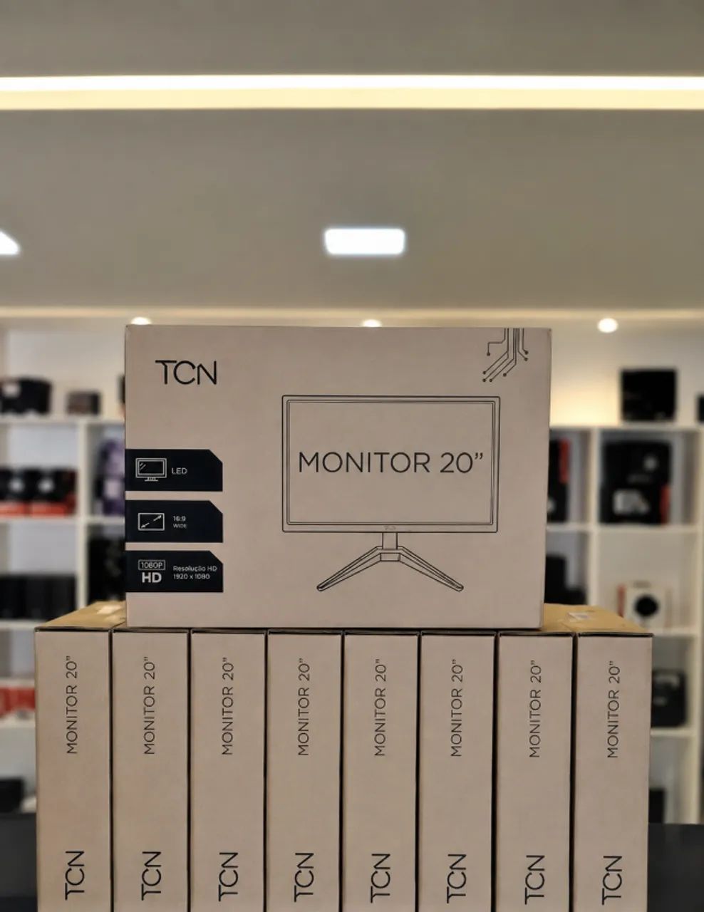 Monitor (Novo|Garantia) de 20 Polegadas HDMI/VGA (Usos: Computador/ Dvr /Notebook/ TV BOX)