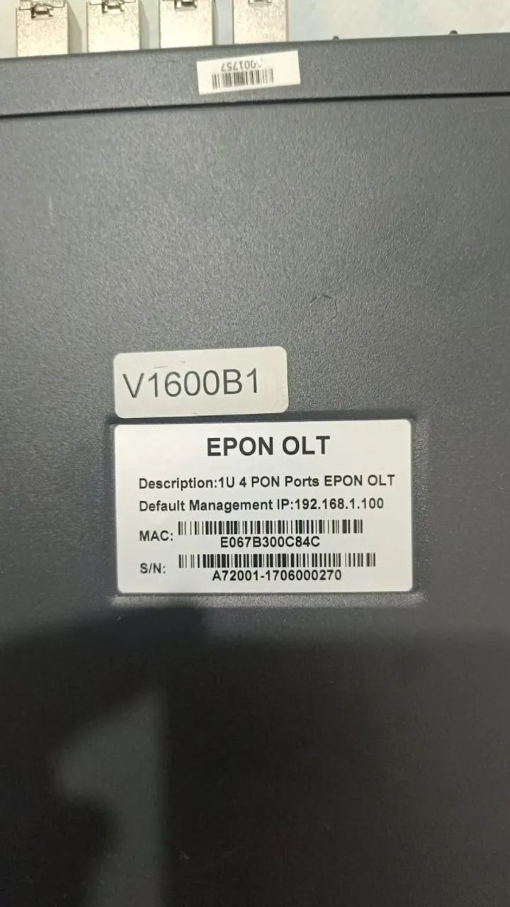 OLT EPON V1600B1 - 4 Portas PON - Completa com SFPs - Foto 2