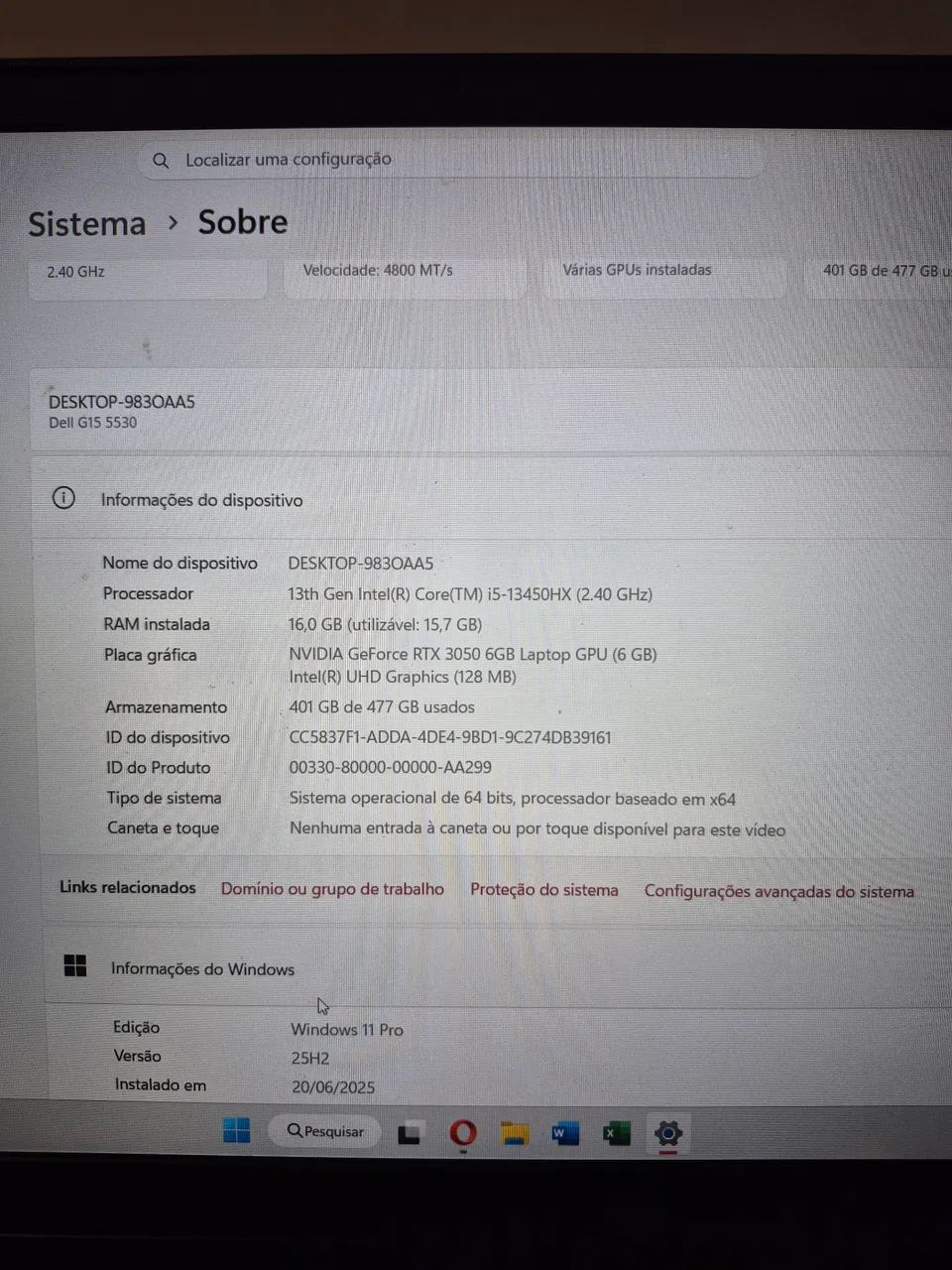 Notebook Dell G15 5530 - Foto 4