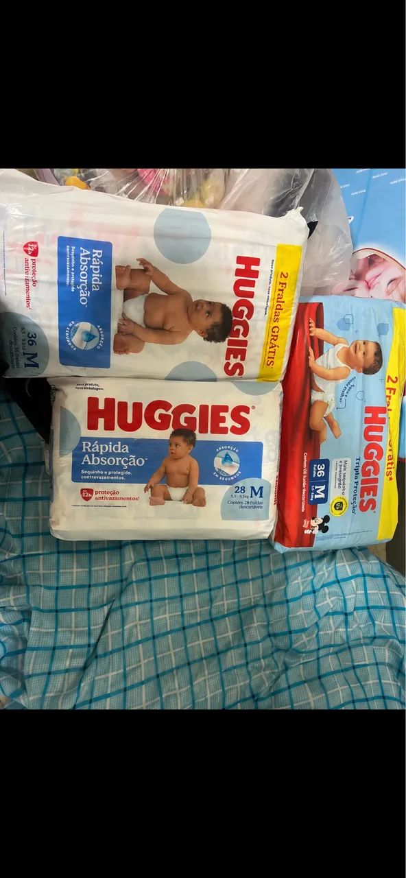 Fralda Huggies 36 unidades 