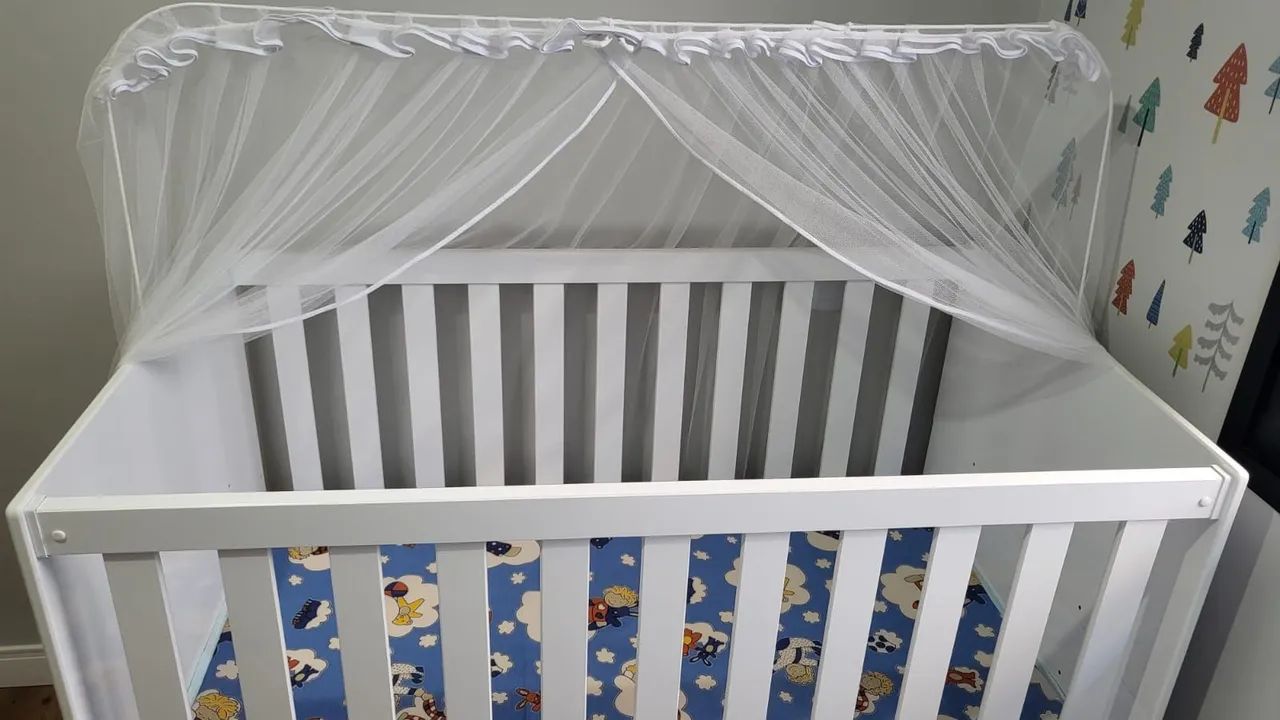 Berço Americano - Com colchão e mosqueteiro  - Foto 2