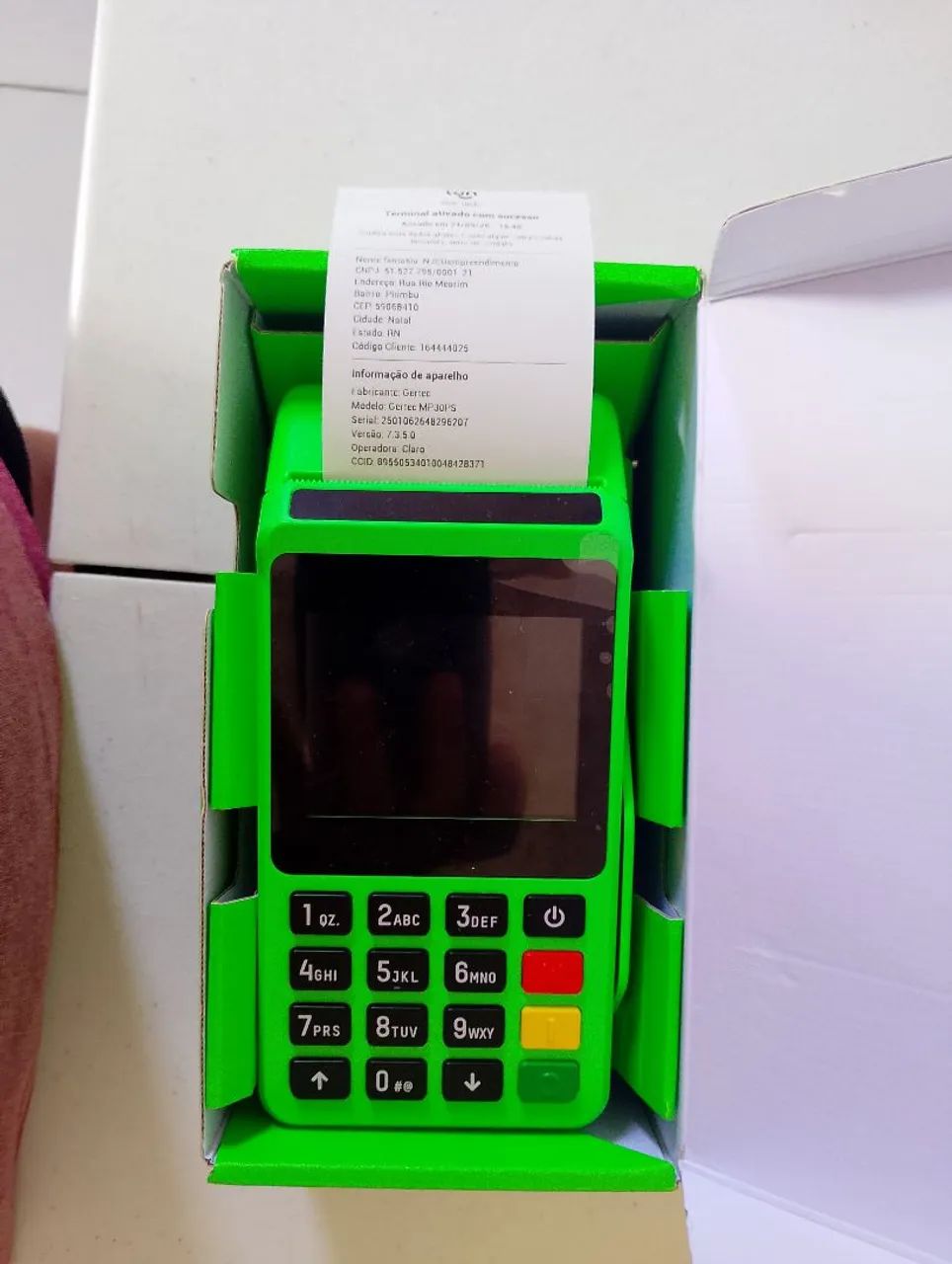 Maquina de cartão 