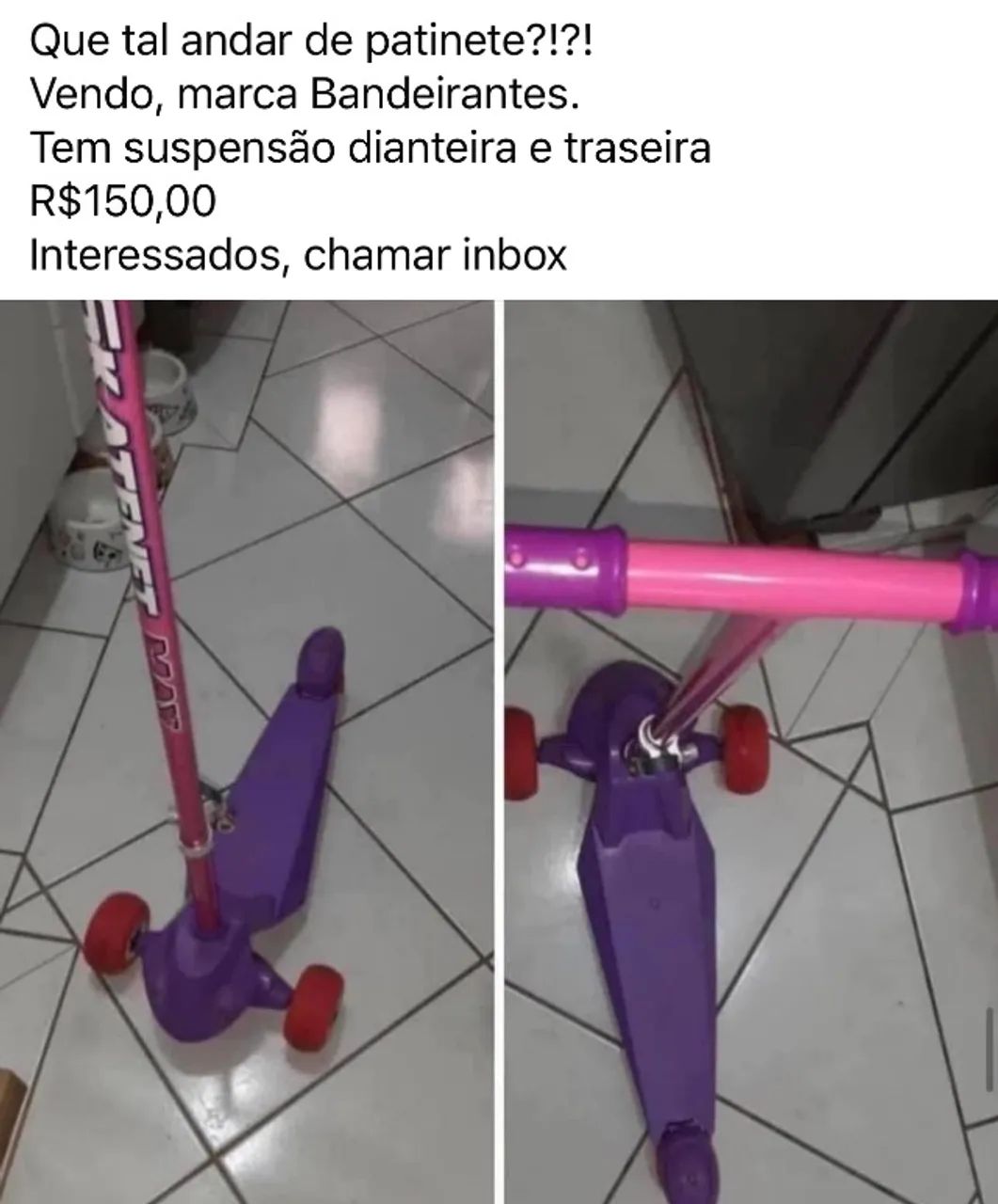 Patinete Feminino 