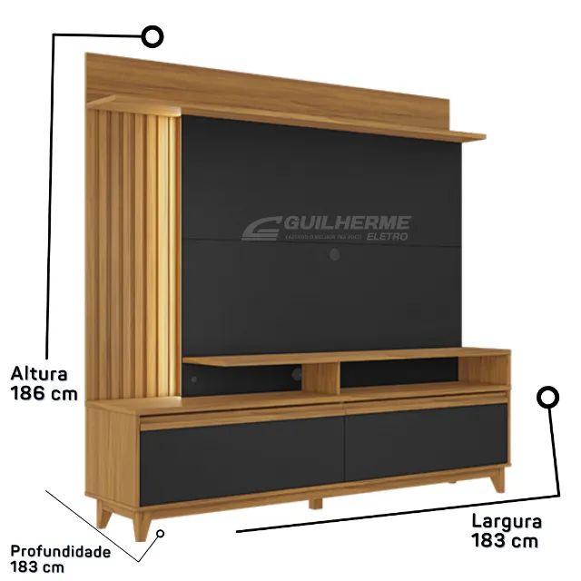 Estante Home Notável 1400 - Sofisticação e Funcionalidade para Sua Sala - Foto 4