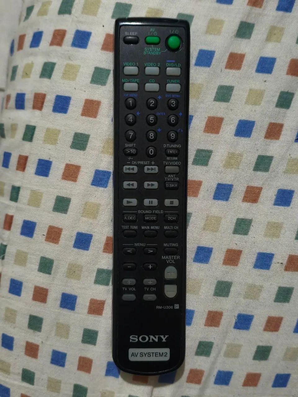 Controle remoto Sony para Receiver 