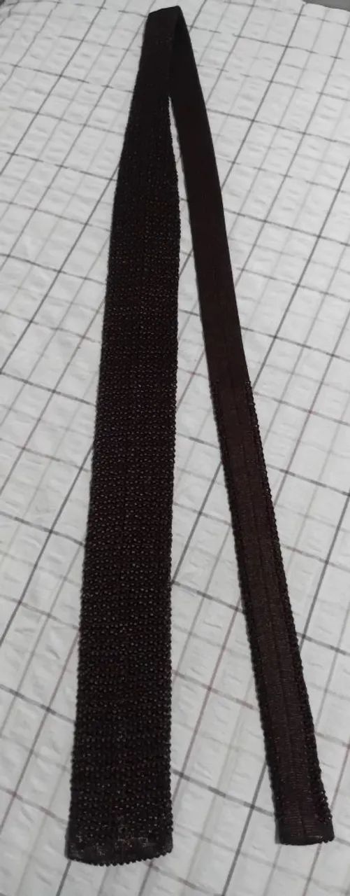 Gravata de tricô Christian Dior marrom 