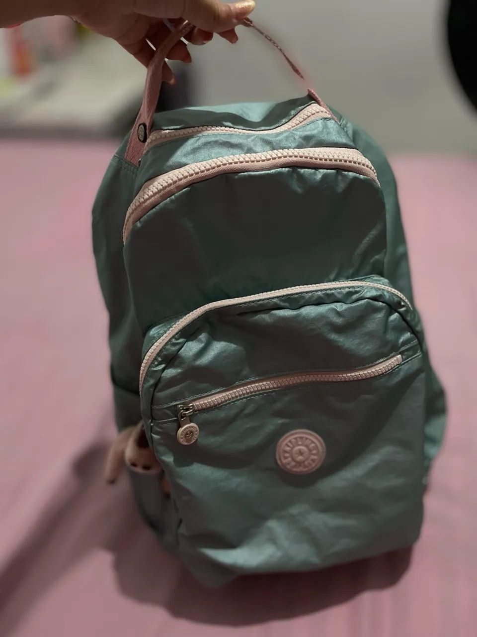 Mochila Kipling Seoul na cor Pixie Green
