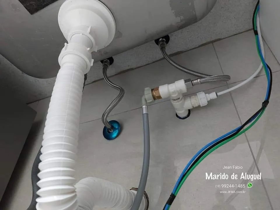 Instalação profissional elétrica e hidráulica em lava louça 