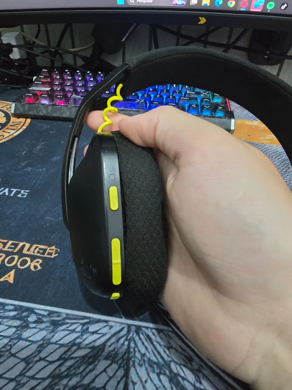 Headset Gamer Sem Fio Logitech G435 - Foto 2