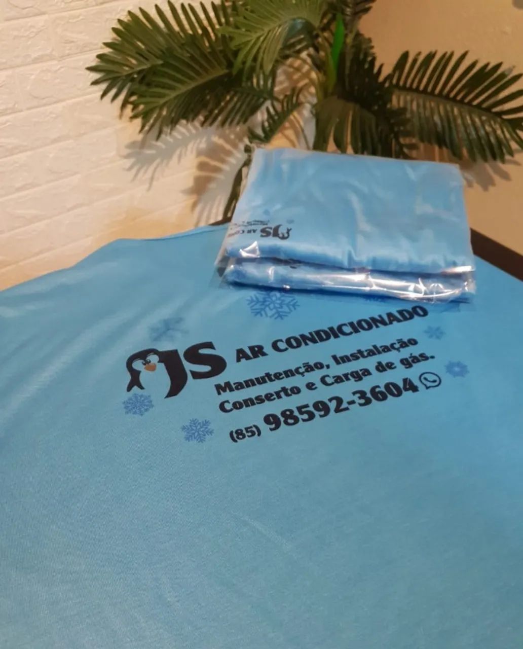 Camisa básica para fardamentos personalizada com sua logomarca - Foto 2