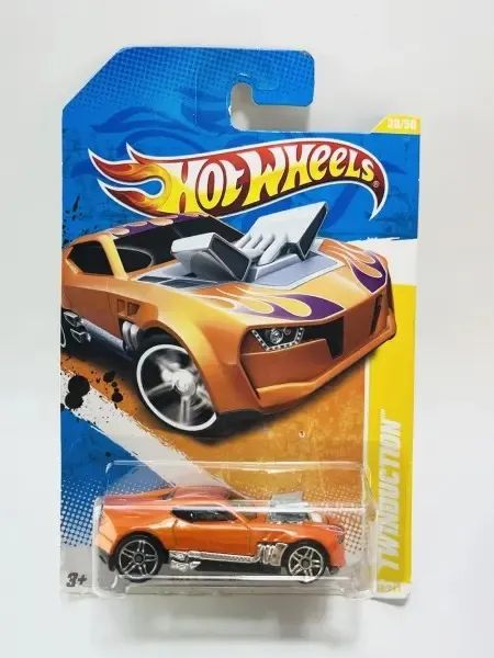 Miniatura Twinduction Hot Wheels 1/64 Laranja
