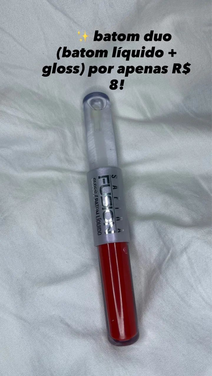 batom duo (batom líquido + Gloss)