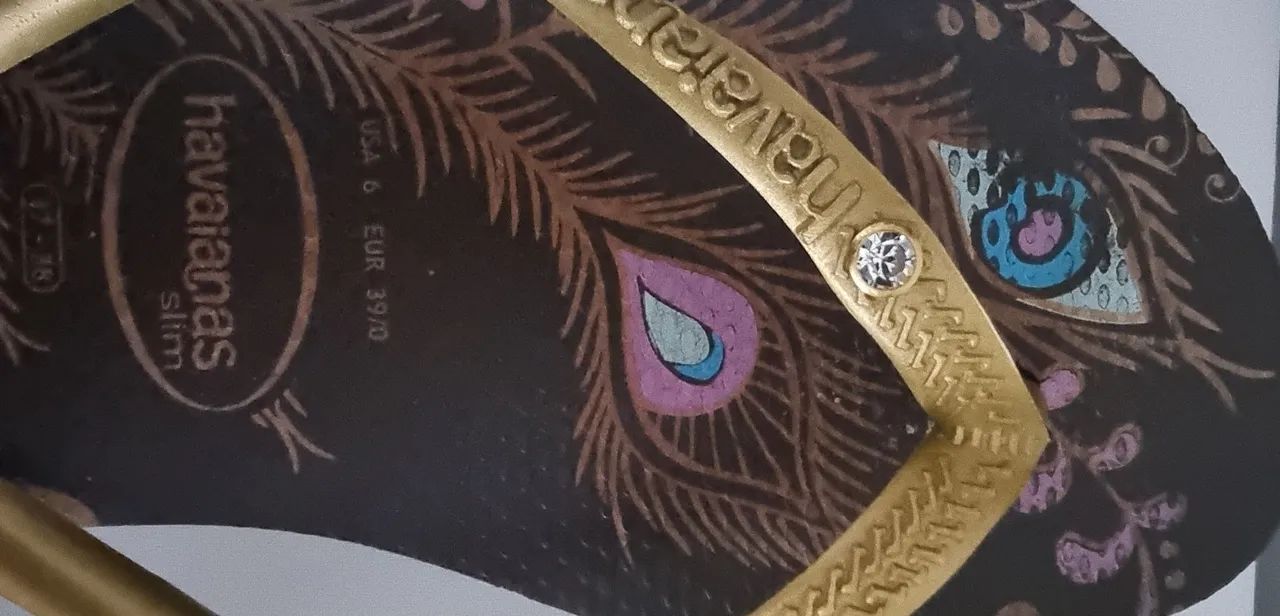 CHINELO HAVAIANAS SLIM PEACOCK - NÚMERO 37. - Foto 3