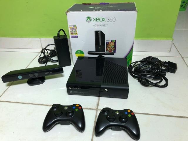 Xbox 360 - 250Gb - Kinect - 2 Controles - 15 Jogos Originais