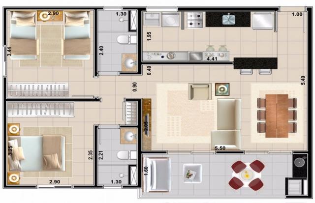 Apartamento no Jardim das Nações em Taubaté - SP - Foto 17