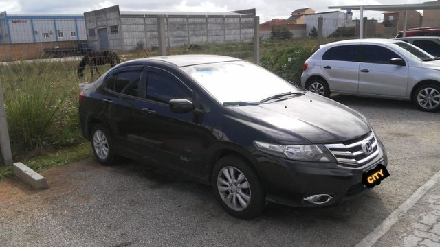 HONDA CITY LX 2013 COMPLETO COURO + MULTÍMIDIA + CÂMERA RÉ