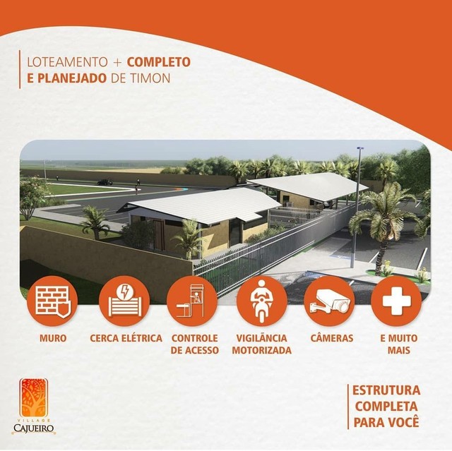 Loteamento Village Cajueiro Condomínio Fechado Alto Padrão Timon-MA - Foto 3