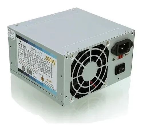 Fonte para pc computador 200W Bivolt Silenciosa Knup kp-517  - Foto 2