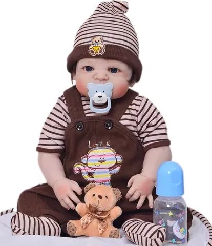 Bebê Reborn Menino Corpo Em Silicone Macio : : Brinquedos e  Jogos