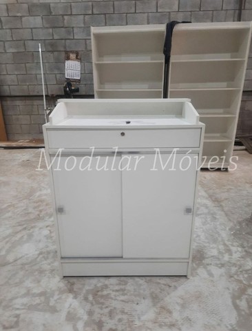 Balcão Caixa com Portas 100% MDF - Foto 2