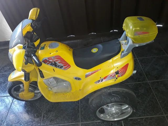 Moto Elétrica Infantil Mt Speed Amarela 6v Magic Toys