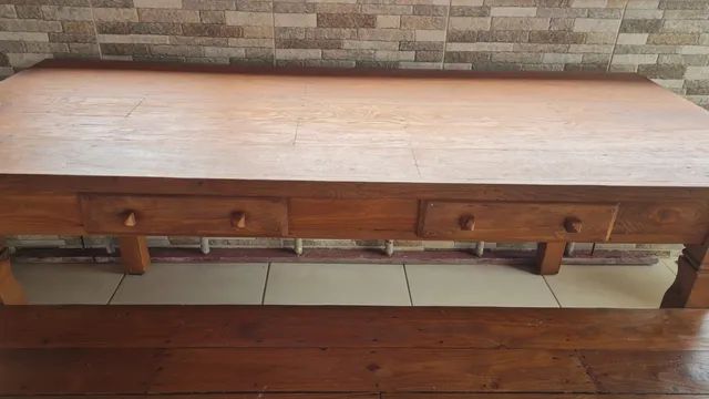 Vendo Mesa madeira maciça super nova - Foto 3