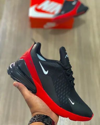 Tênis Nike Air Max 270 Black Red Masculino 