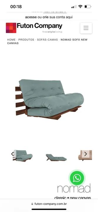futon / sofá cama casal da futon company