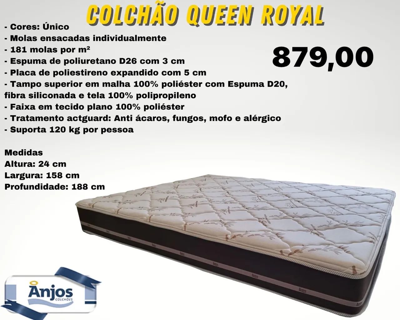 Colchão Queen Royal- ENTREGA HOJE !!