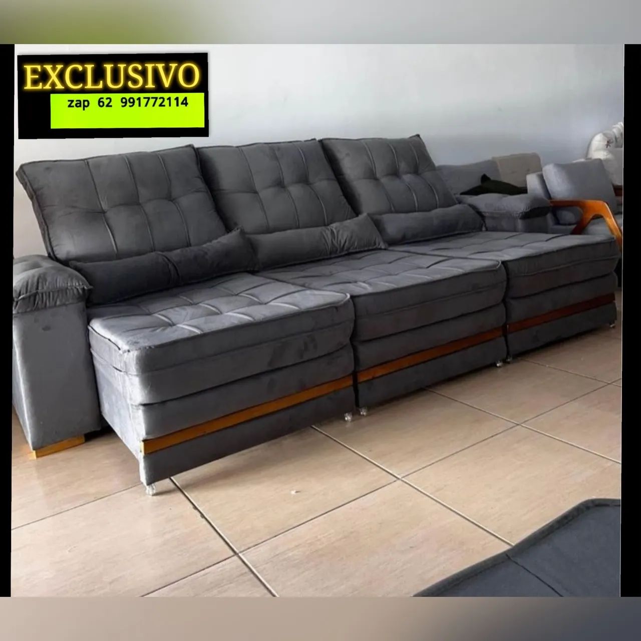 Sofá Retrátil E Reclinável 2.90 Largura  - Foto 2