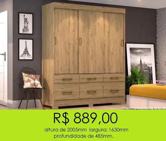 Guarda roupa casal 