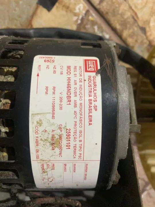 Turbina evaporadora piso teto Carrier