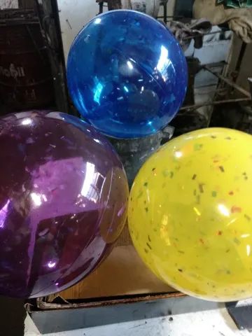 Bolas confete  20 cm 1,95 aqui   É fábrica  - Foto 2
